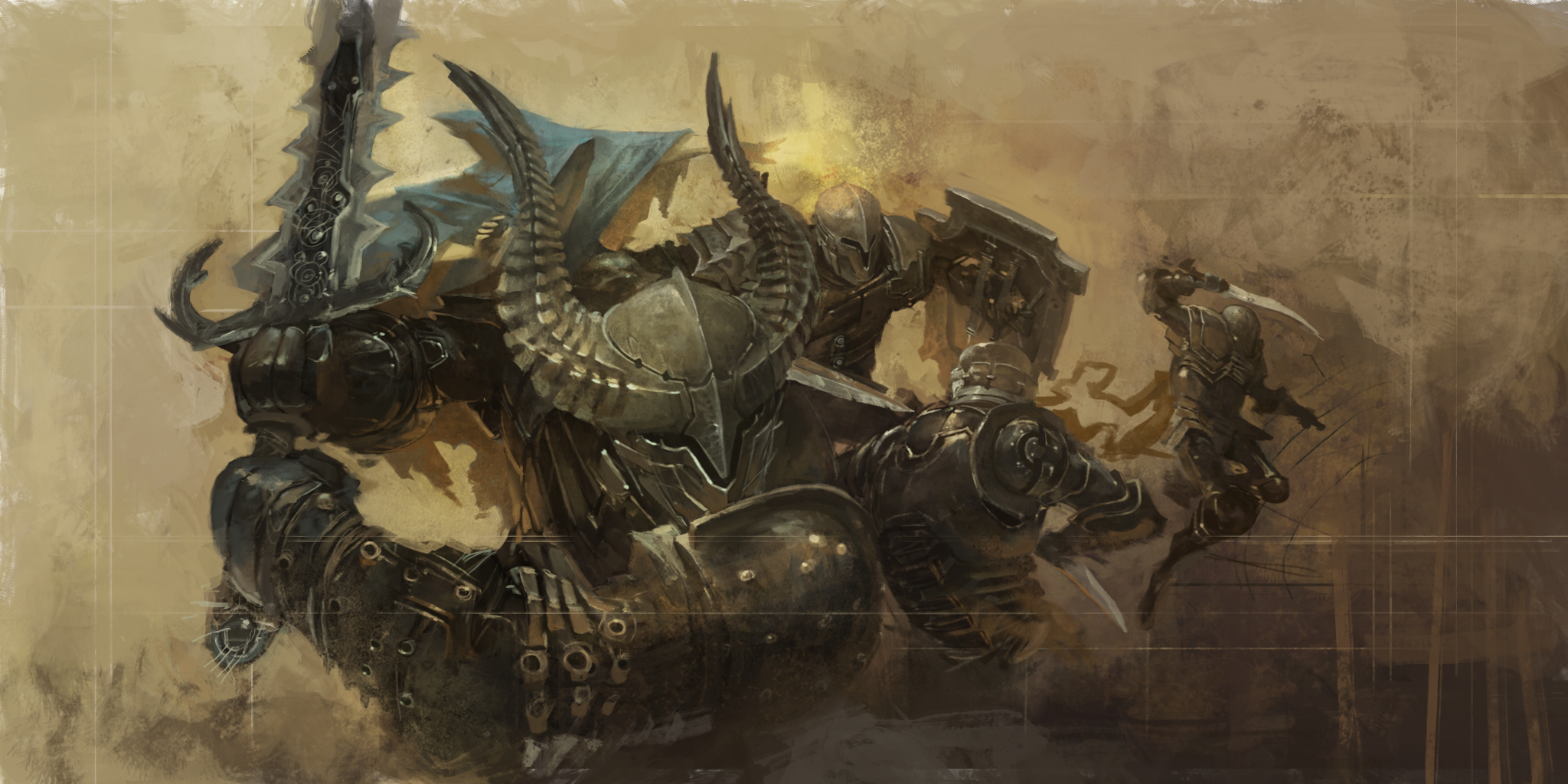 Unholy Wars concept art - battle