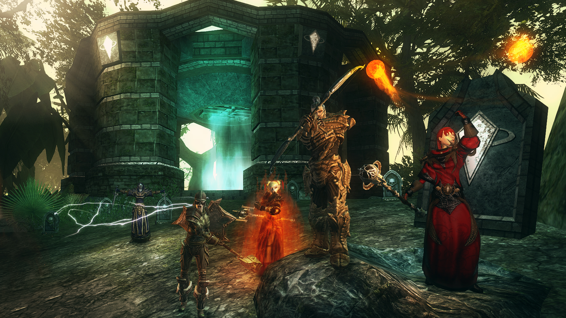 Unholy Wars jungle party charging screenshot