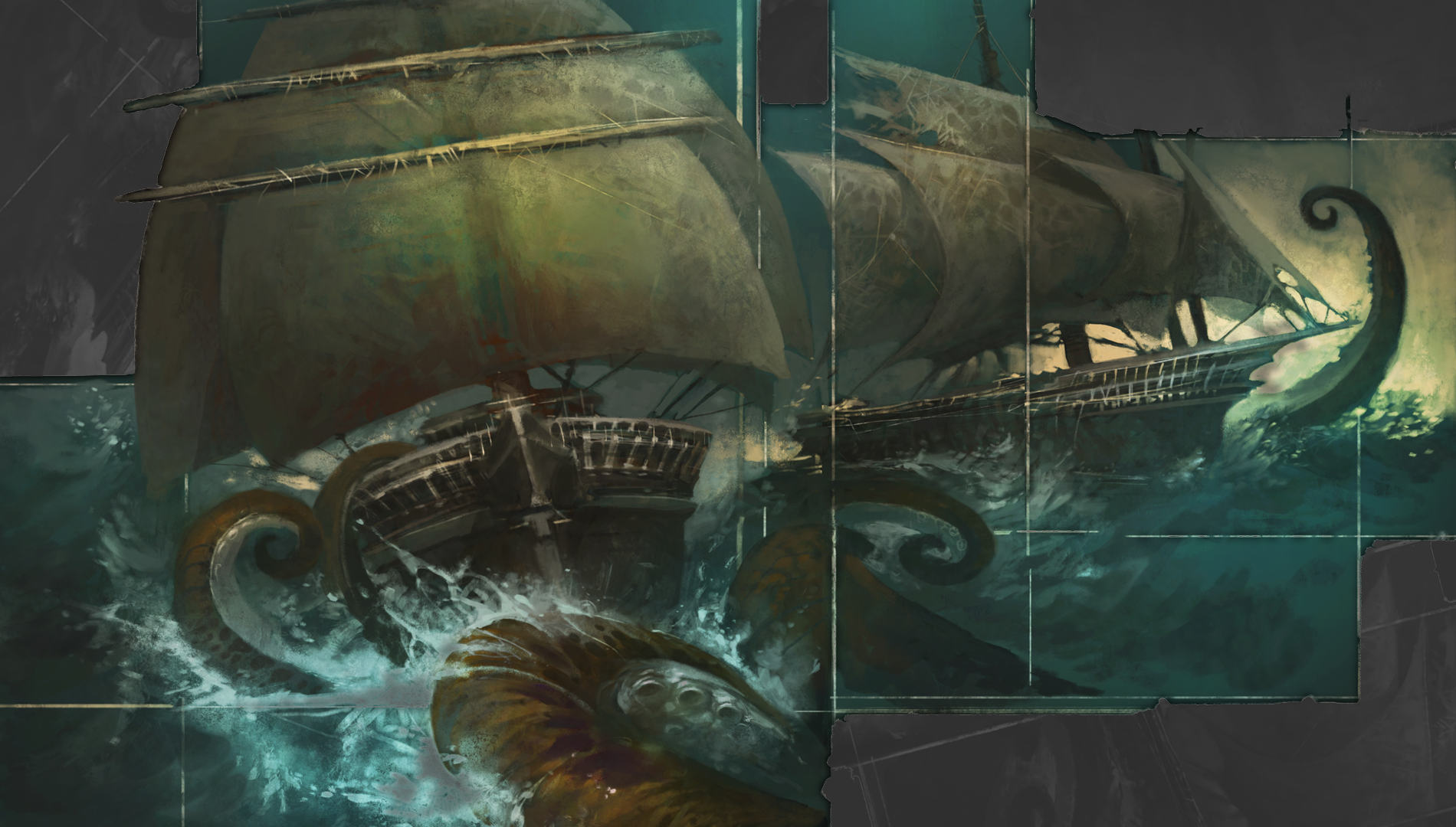 Unholy Wars concept art - ships